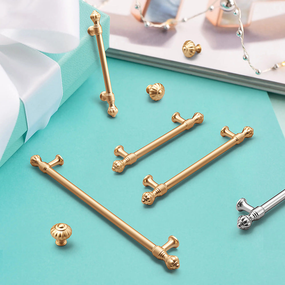 Goldene Kürbis-Küchengriffe für Schranktüren & Kommoden