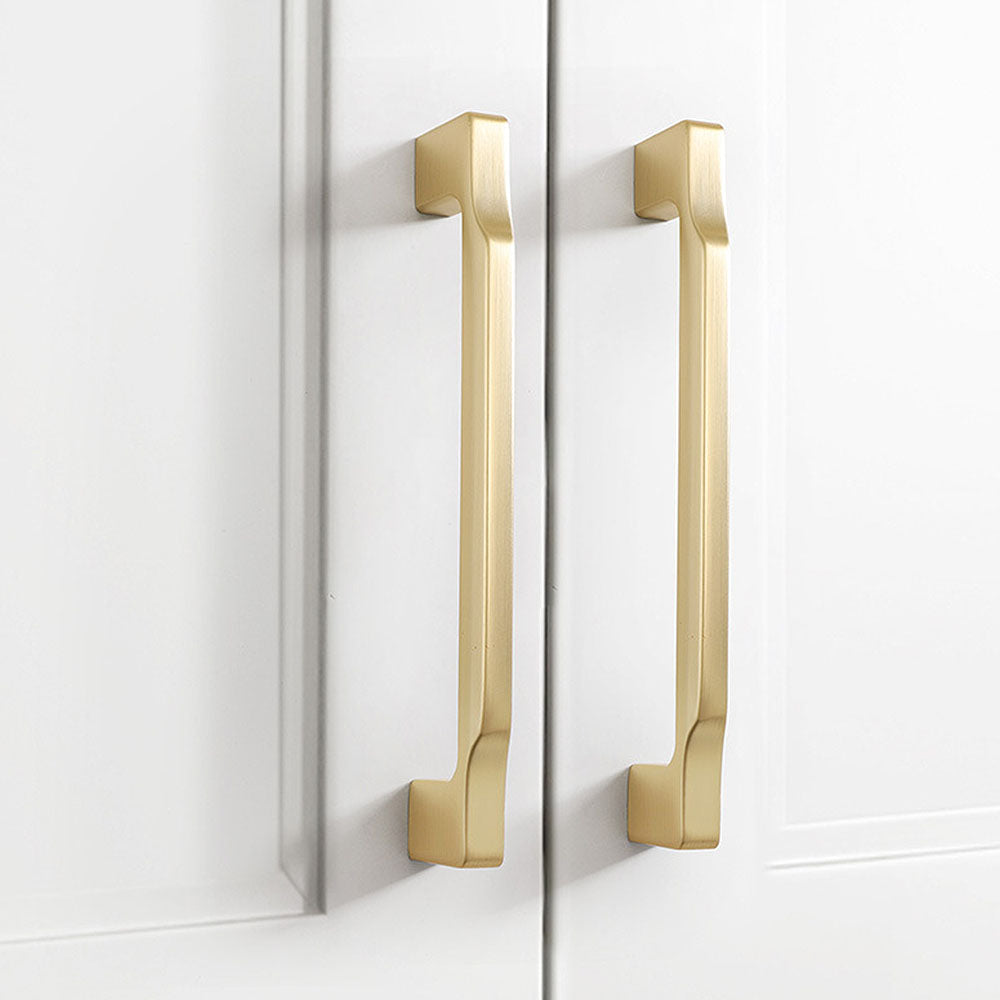Gold Zinc Alloy Square Schrank Griff – Elegant & Modern für Küche und Kleiderschrank