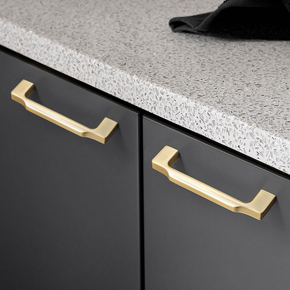 Gold Zinc Alloy Square Schrank Griff – Elegant & Modern für Küche und Kleiderschrank