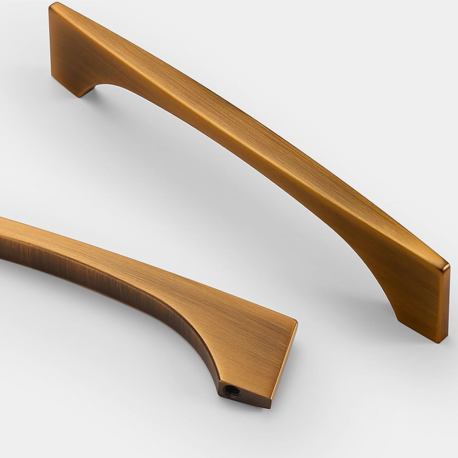 Gebürstet Messing Bow Küchengriffe – Aluminiumlegierung für moderne Küchen