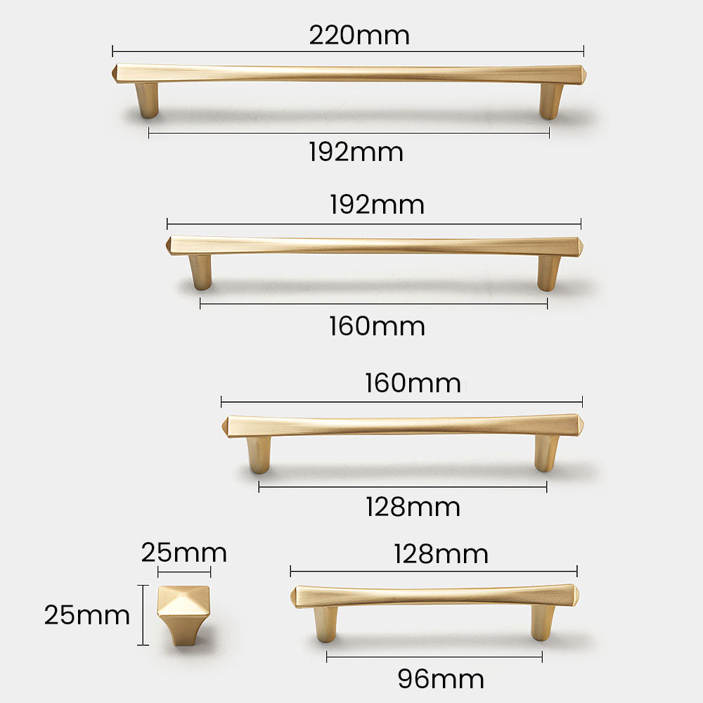 Klassischer goldener Schrankgriff & Möbelknopf – für Küche und Schlafzimmer