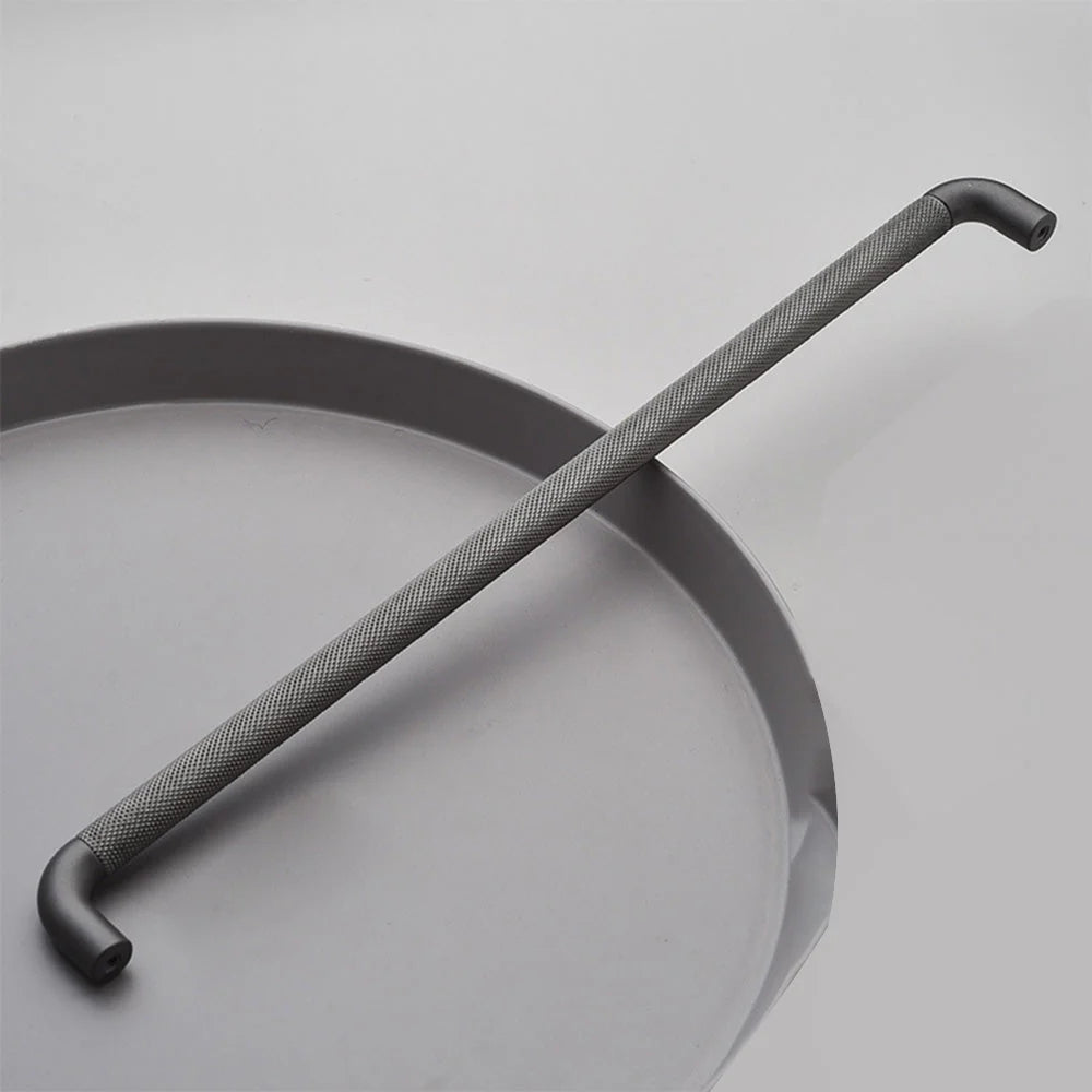 Matt Grey Knurled Bar Schrankgriff für Küche & Möbel
