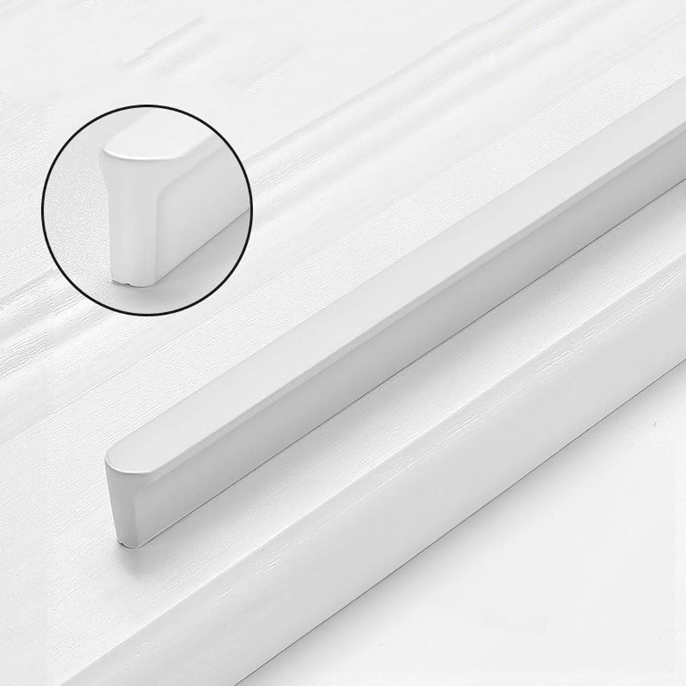 Großer weißer Aluminiumgriff – Schubladen- & Schrankgriff für Schlafzimmermöbel