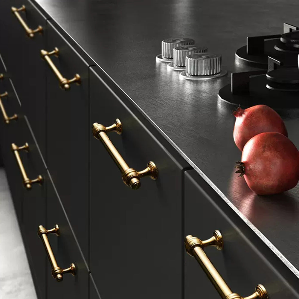 Gebürstet Gold Poliert Bar Küchengriffe für Küche – Moderner Luxusgriff für Schubladen & Schränke