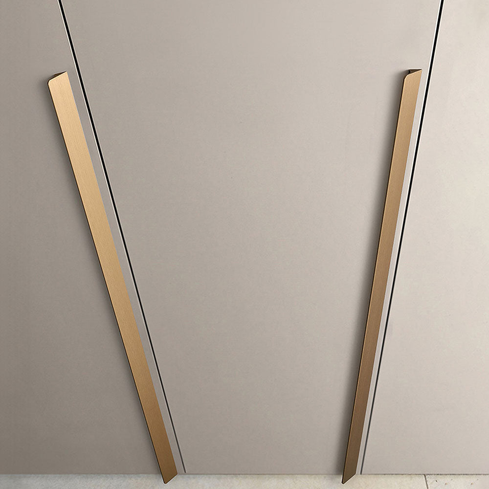 Gebürstet Gold Modern Invisible Schrank Edge Griff for Drawers