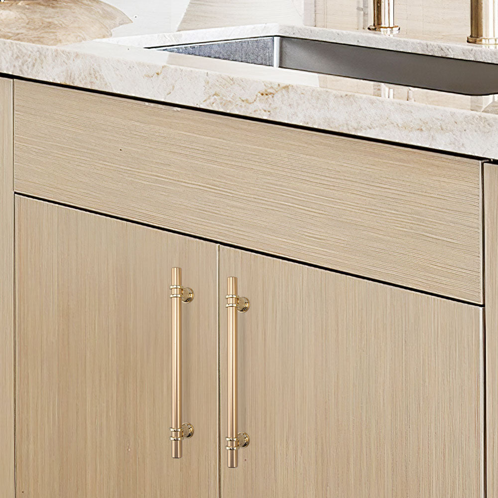 Eleganter Küchengriff im europäischen Stil aus Zinklegierung – Gold