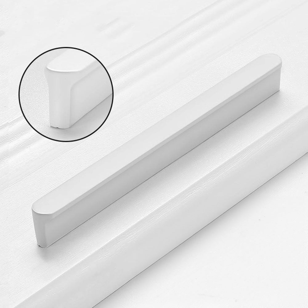 Großer weißer Aluminiumgriff – Schubladen- & Schrankgriff für Schlafzimmermöbel