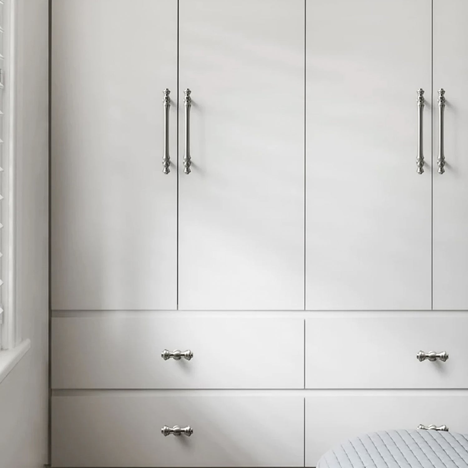 Polierter Silberner Bar-Schrankgriff für Küche & Schubladen