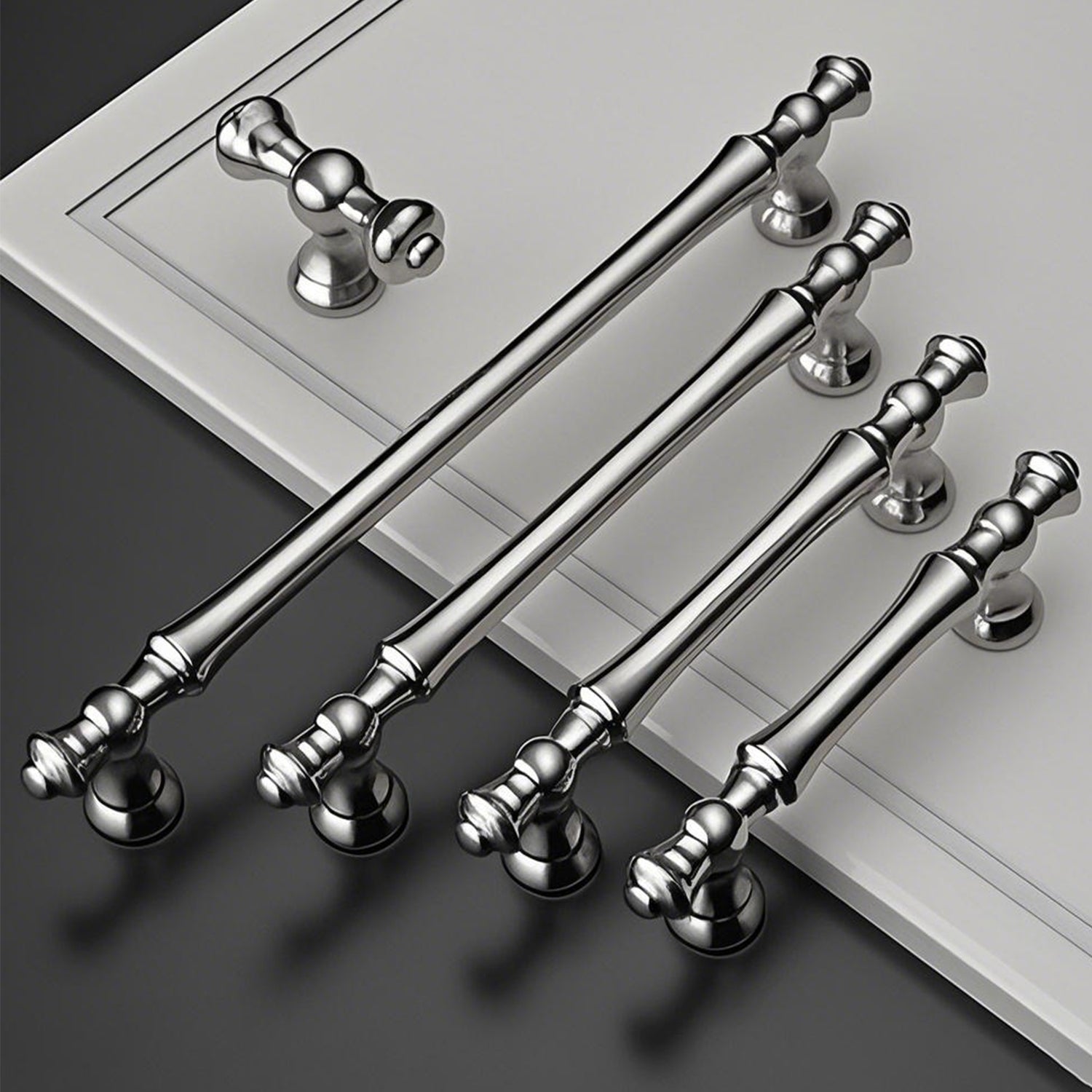 Polierter Silberner Bar-Schrankgriff für Küche & Schubladen