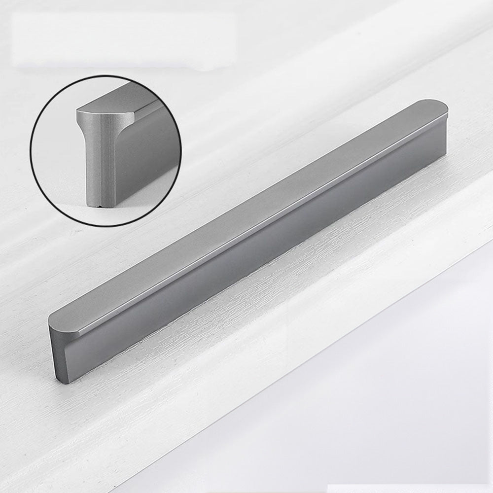 Dunkelgrauer Aluminiumgriff – Schubladengriff für Schlafzimmermöbel