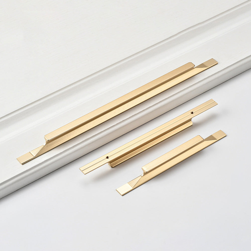 Gebürsteter Gold Edge Küchengriff für Badezimmer