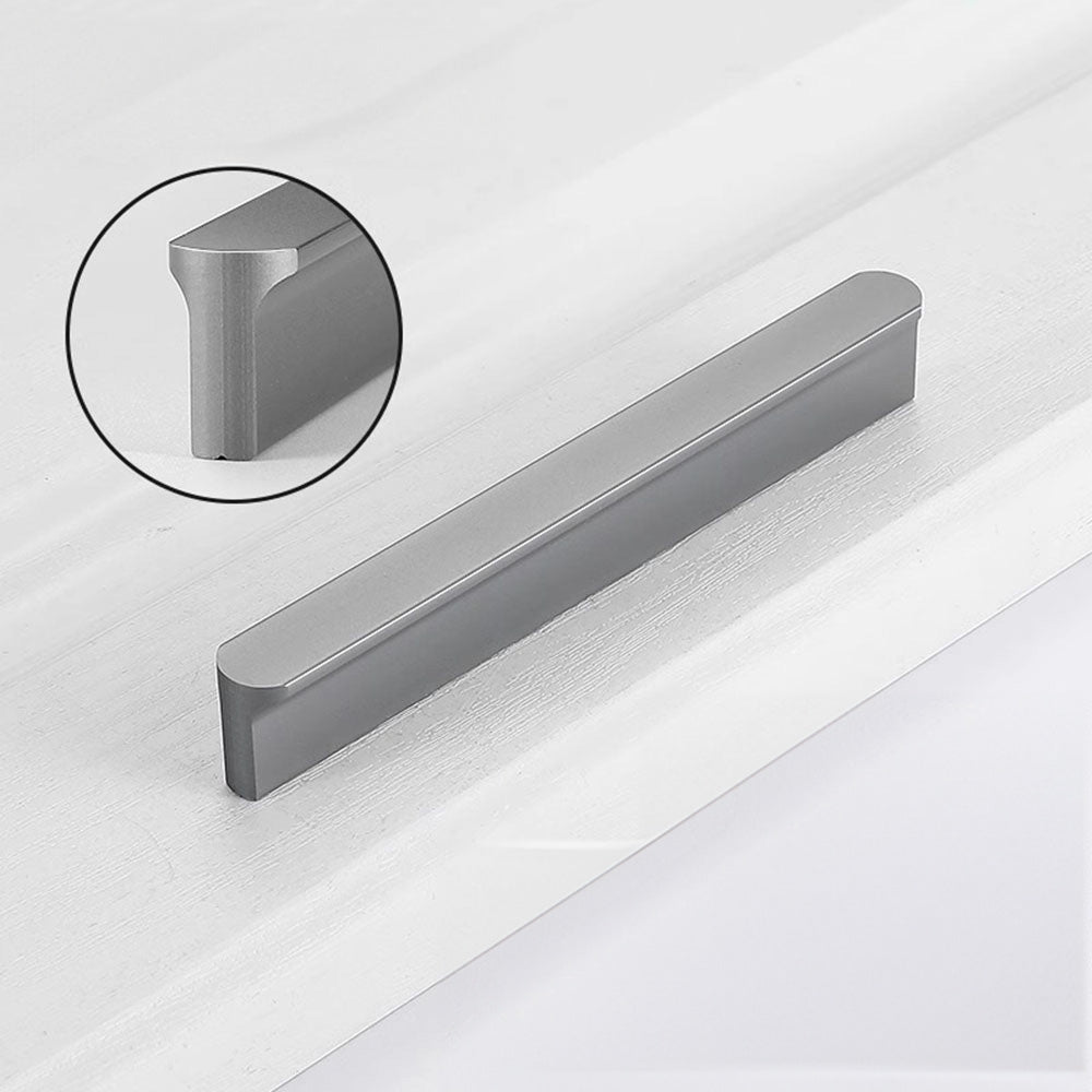 Dunkelgrauer Aluminiumgriff – Schubladengriff für Schlafzimmermöbel