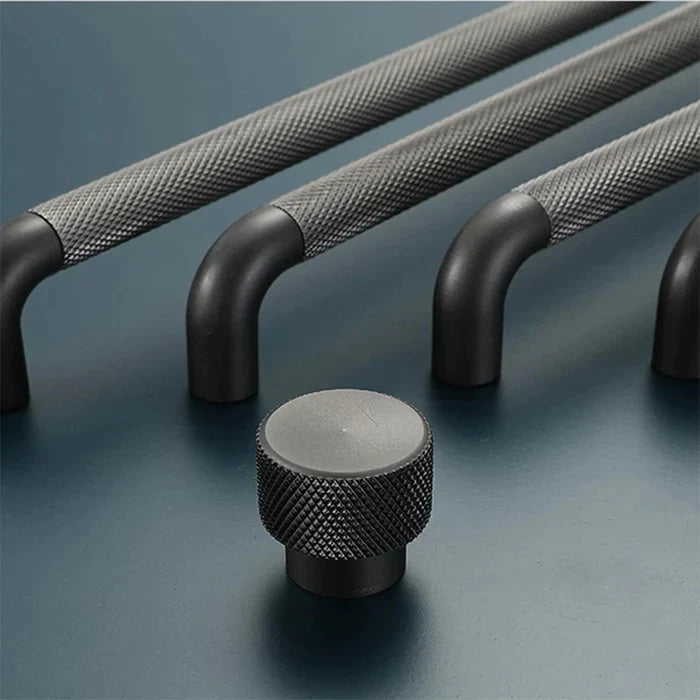 Matt Grey Knurled Bar Schrankgriff für Küche & Möbel