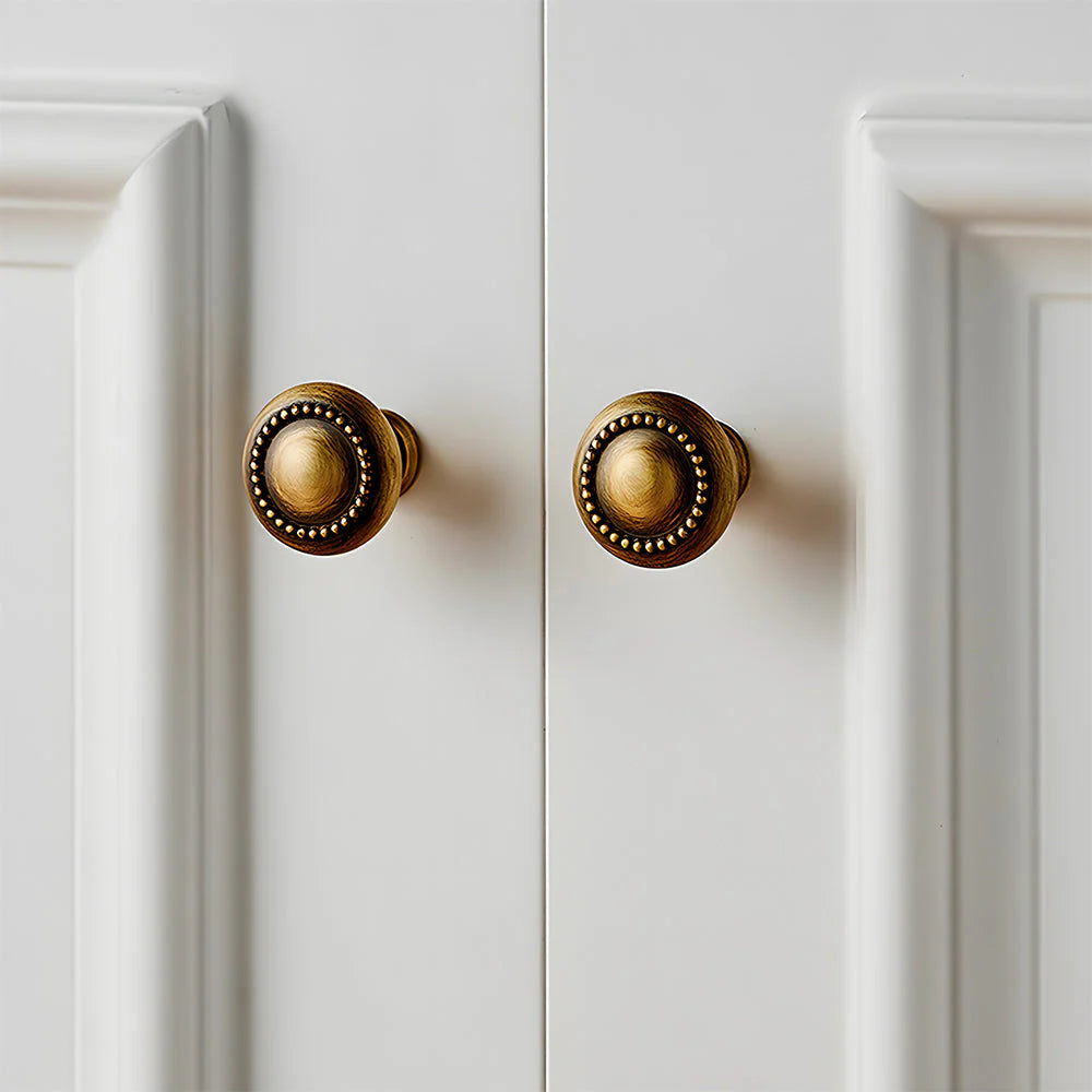 Antik Messing Kleine Runde Knöpfe