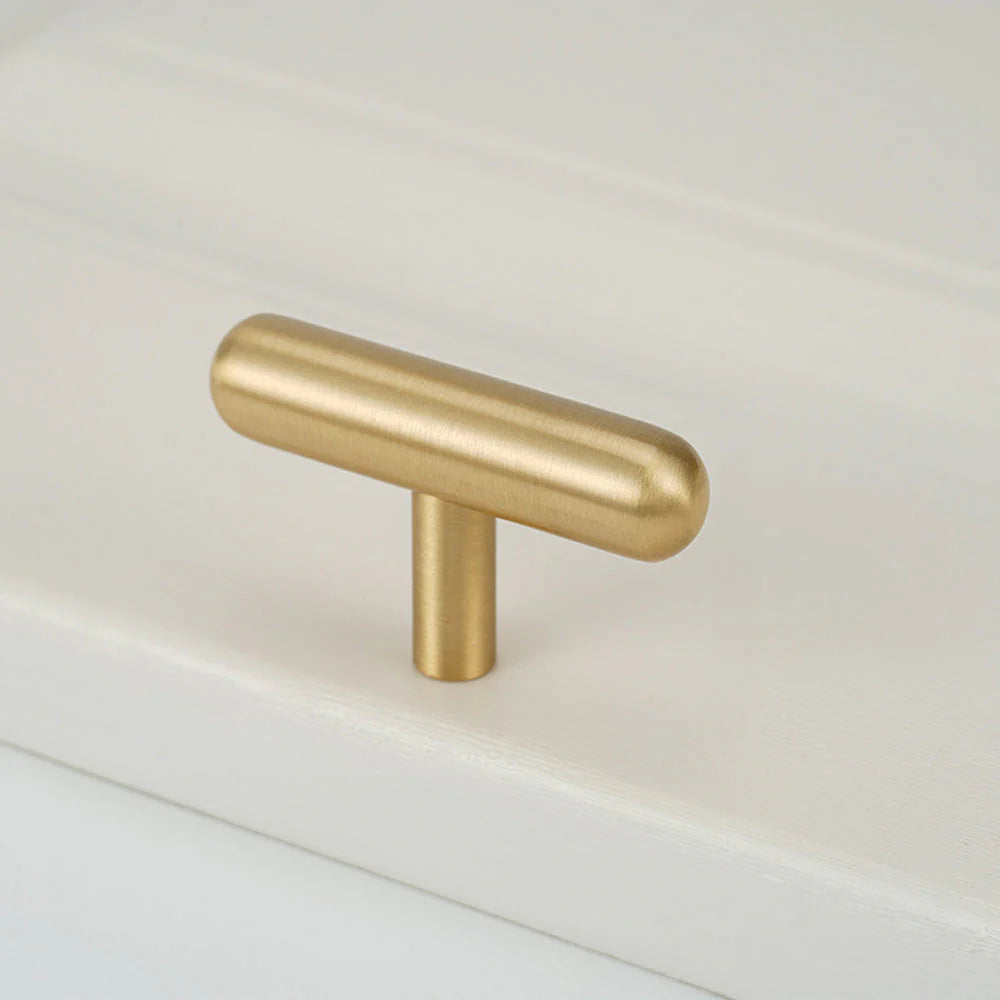 Satin-Messing T-Bar Griff – Massiv & Modern