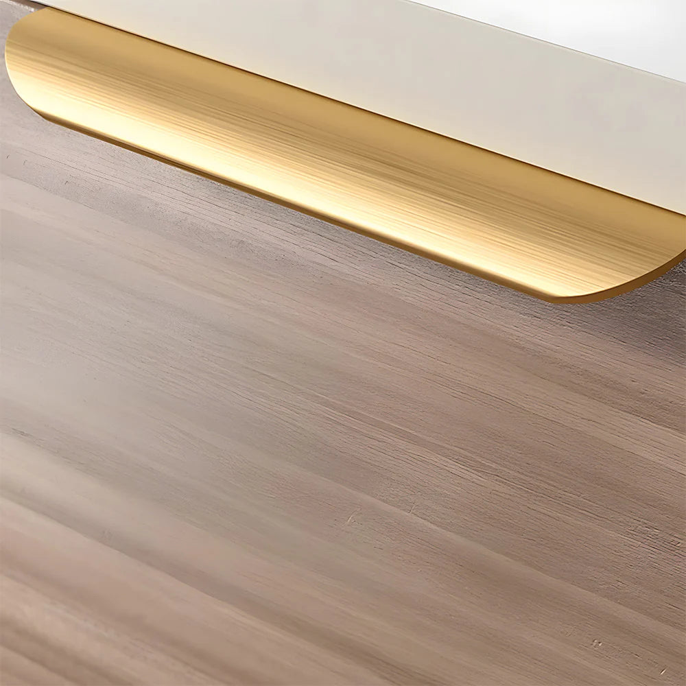 2er Set Gebürstete Gold-Kanten-Griffe – Modernes Design für Schränke & Schubladen