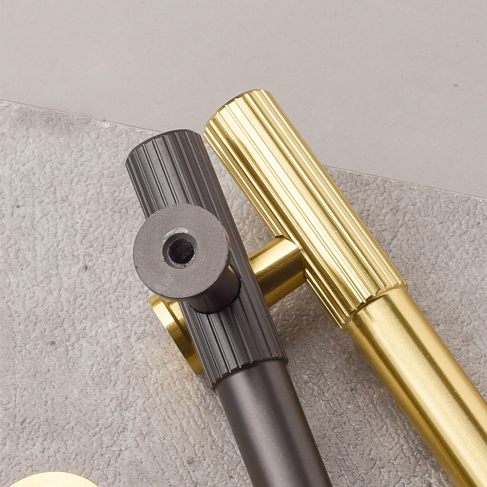 Schwarzer Polierter Linien-T-Stangengriff für Küche & Schrank