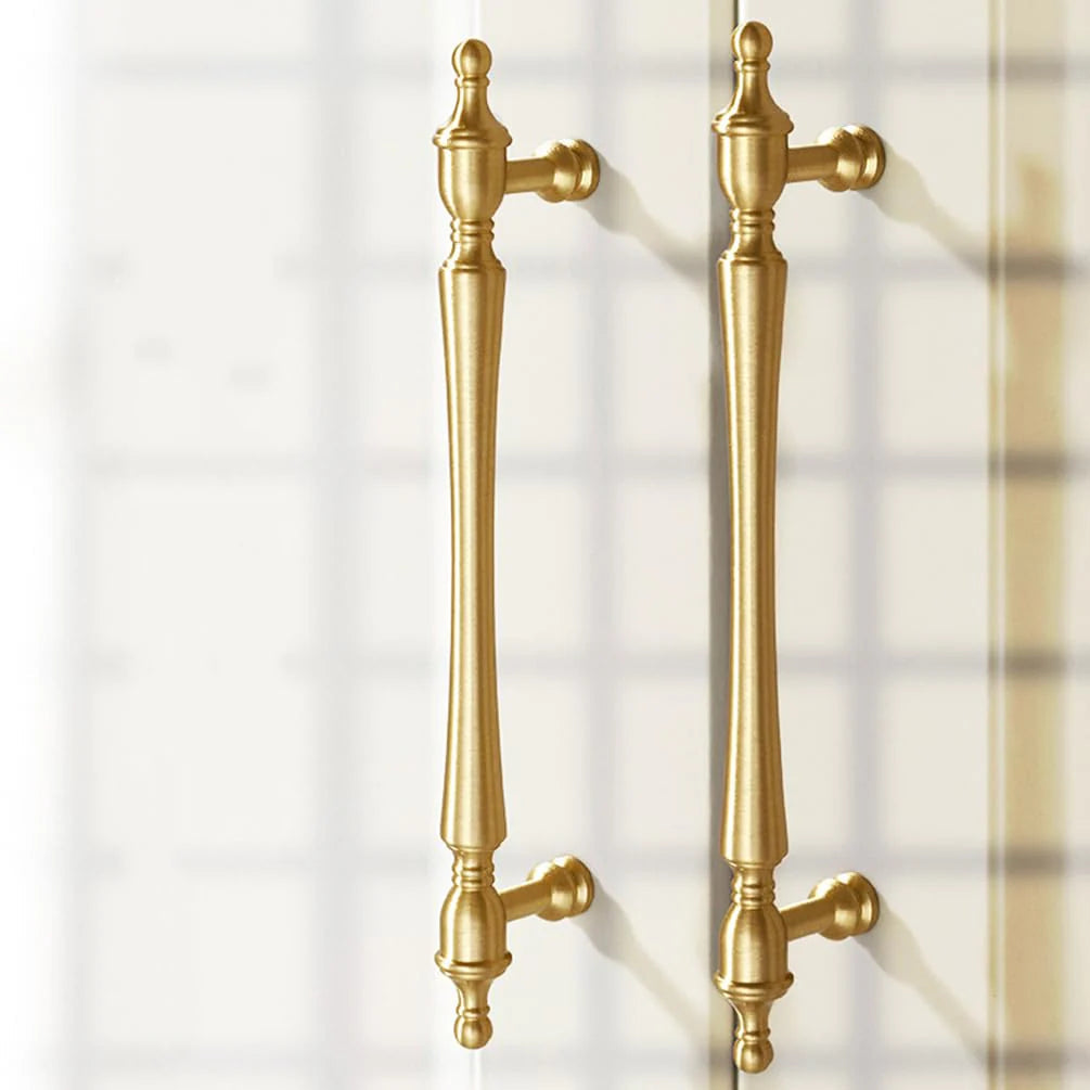 Gebürstet Gold Messing T-Stangengriff für Küche & Schrank