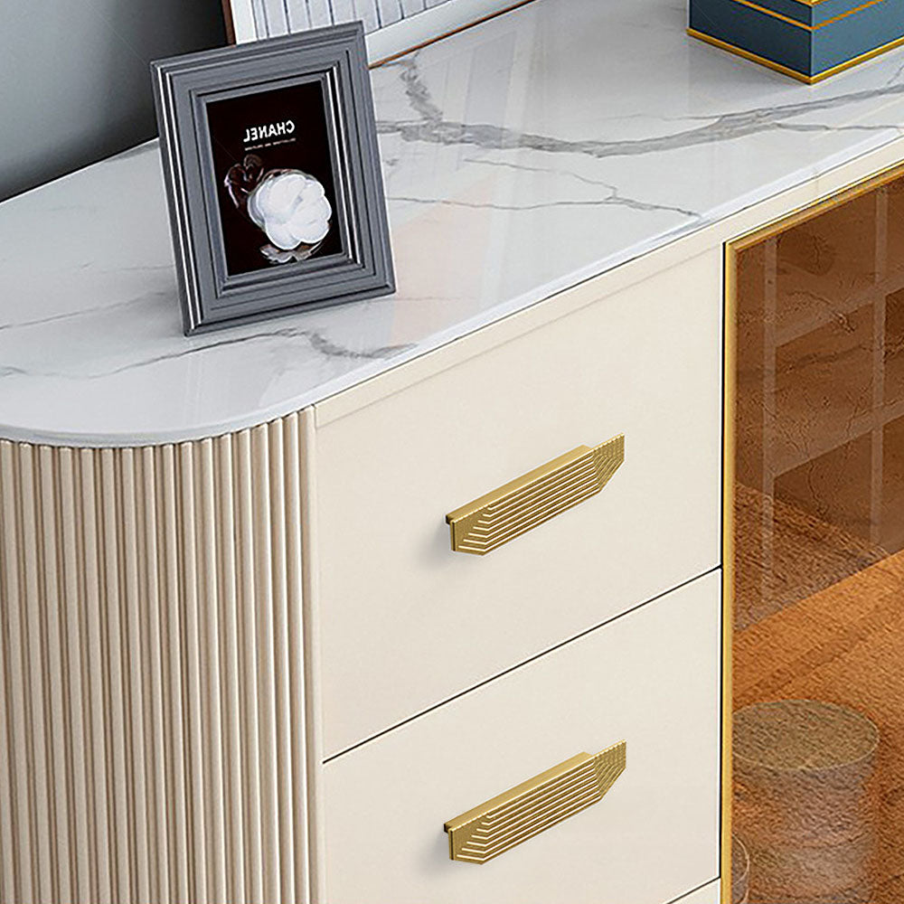 Rectangle Gold Aluminium Alloy Modern Küche Schrankgriff