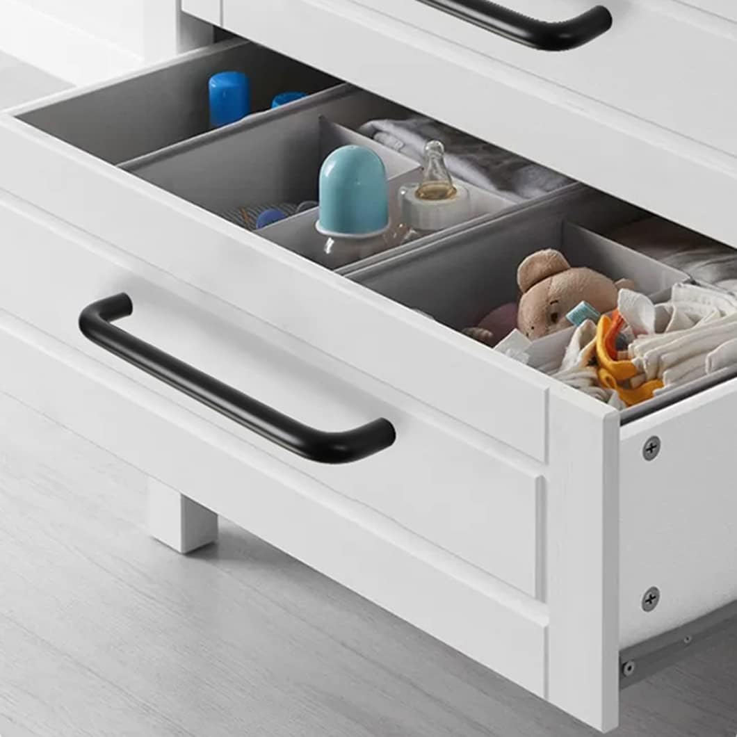 6er Set Schwarze Aluminium-Kinderzimmer-Griffe – Für Schränke & Schubladen