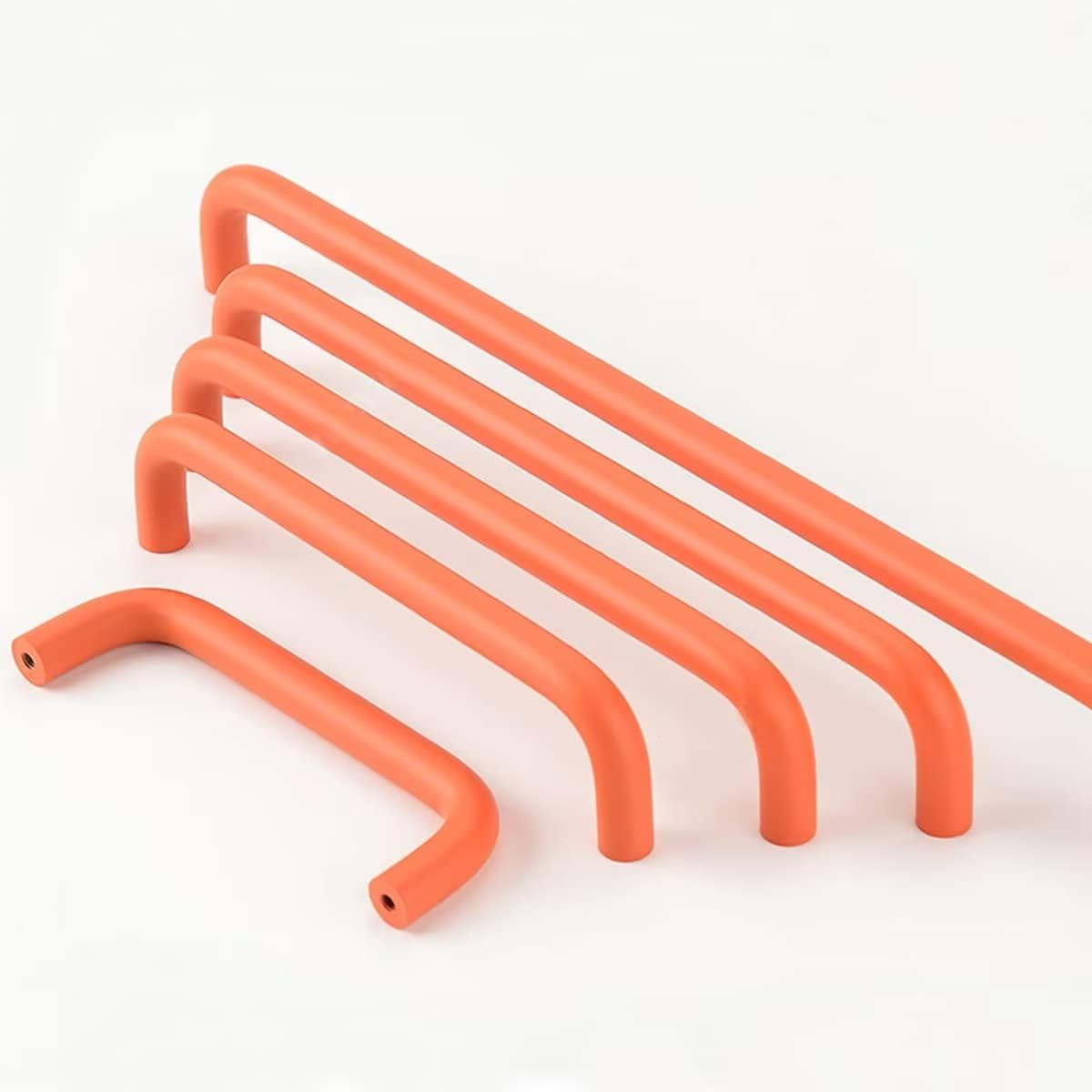 6er Set Orange Macaron Kinderzimmer-Griffe – Für Schränke & Kommoden