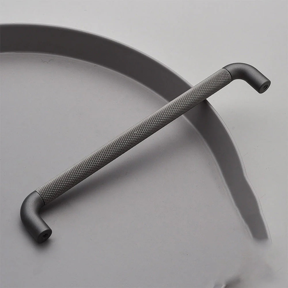 Matt Grey Knurled Bar Schrankgriff für Küche & Möbel