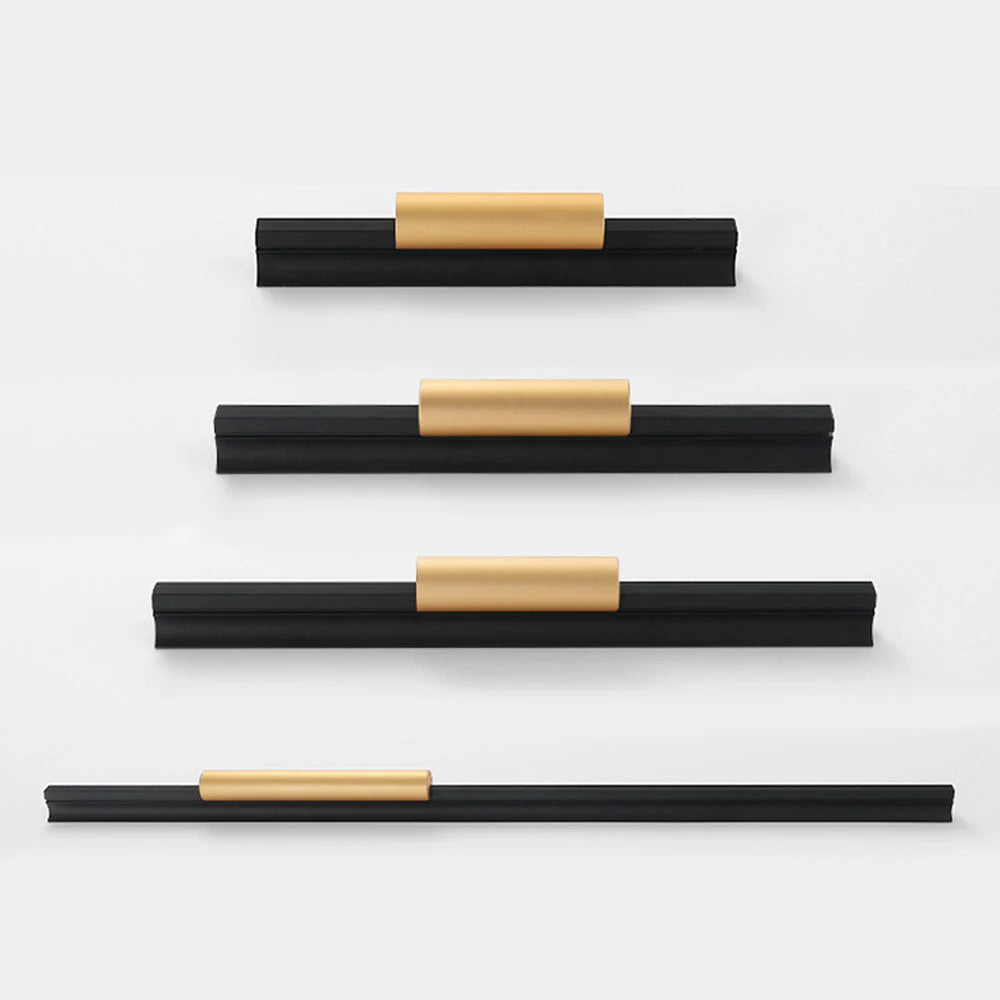Gold Matt Schwarz Aluminium Profil Schrankgriff