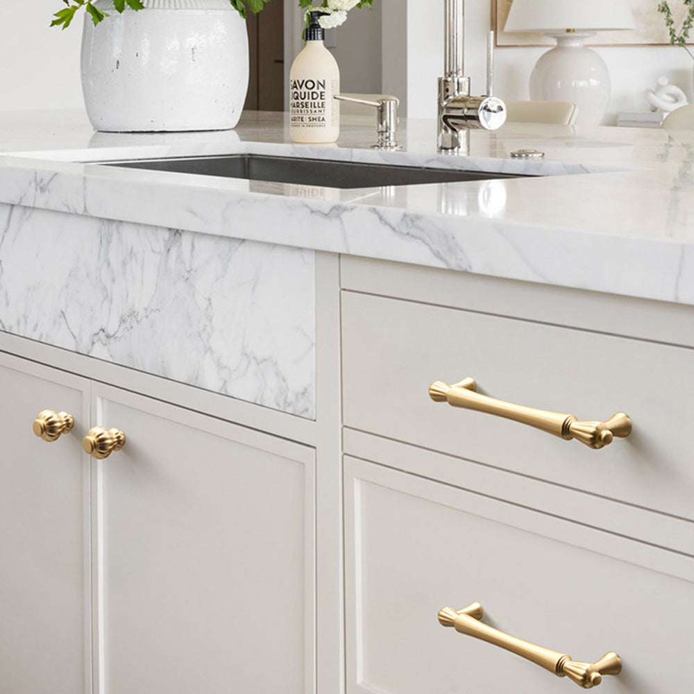 Luxus Gold Stangengriff für Küche & Bad