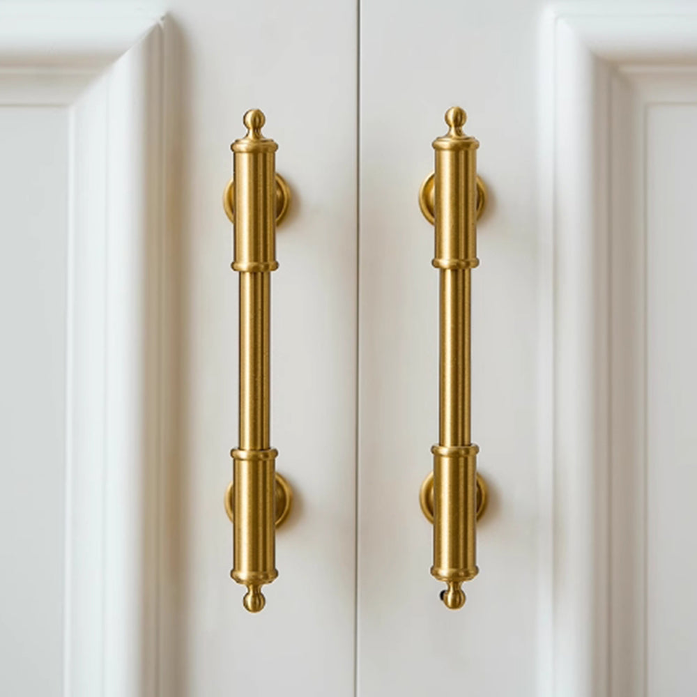 Gold Messing Satin Finish Küchen- und Schrankgriffe