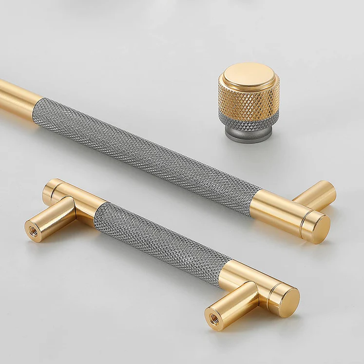 Silver Knurled Aluminium Bar Küchengriffe – Modern & Langlebig für Küche und Möbel