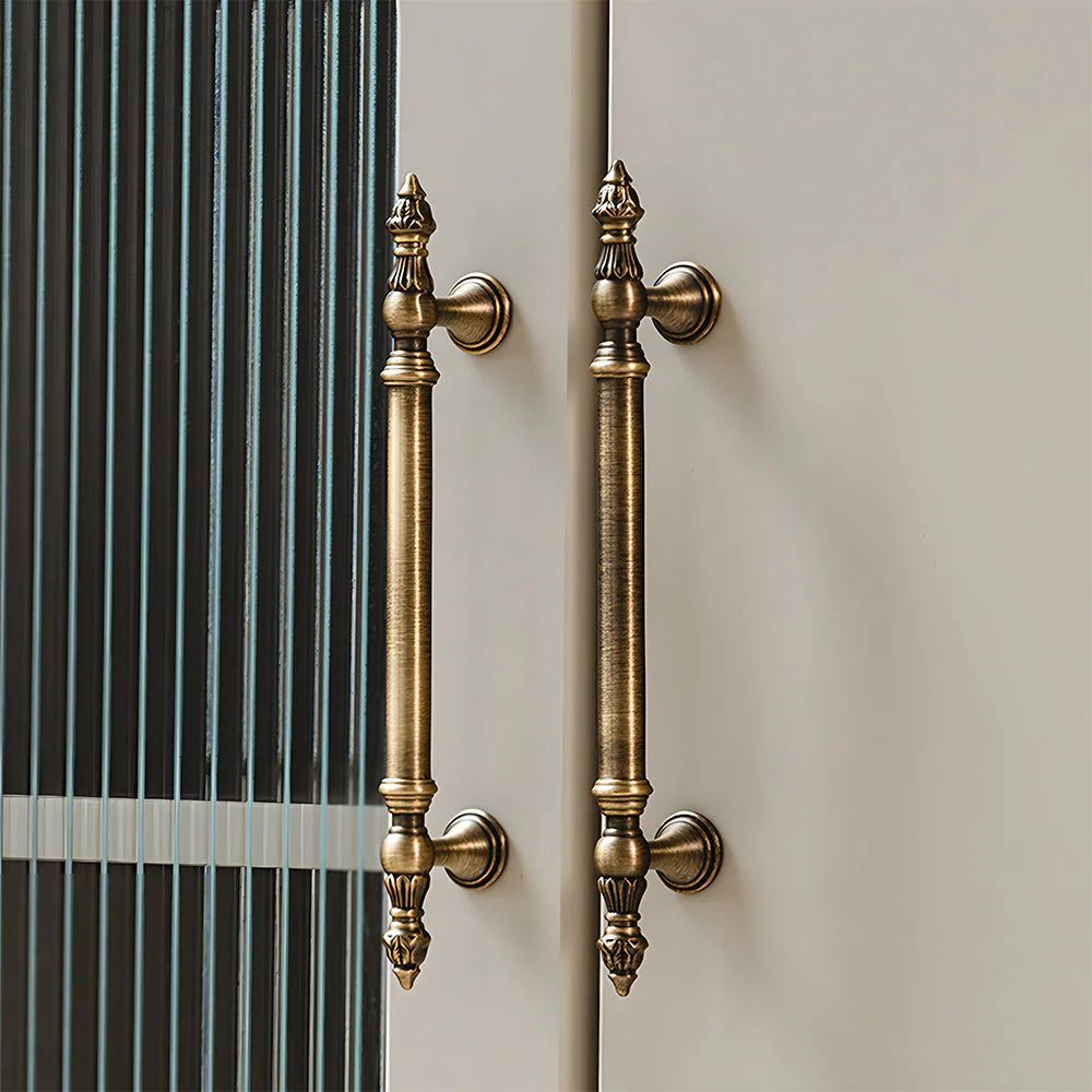 2 Stück Retro Bronze T-Stangengriffe für Küchenschränke und Schubladen