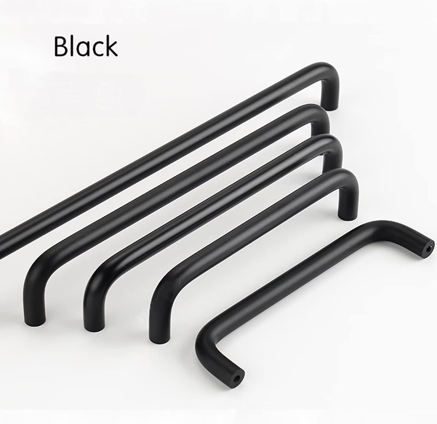 2er Set Schwarze Aluminium-Kinderzimmer-Griffe – Für Schränke & Schubladen