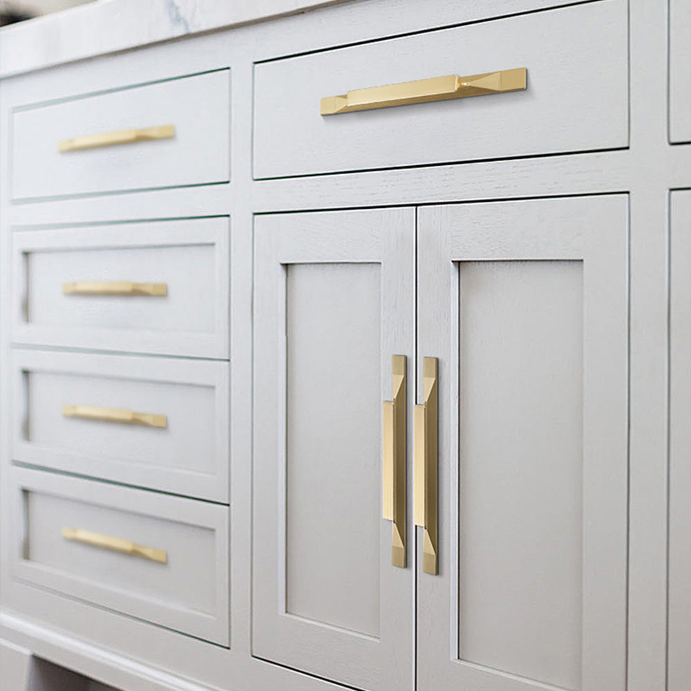 Gebürsteter Gold Edge Küchengriff für Badezimmer