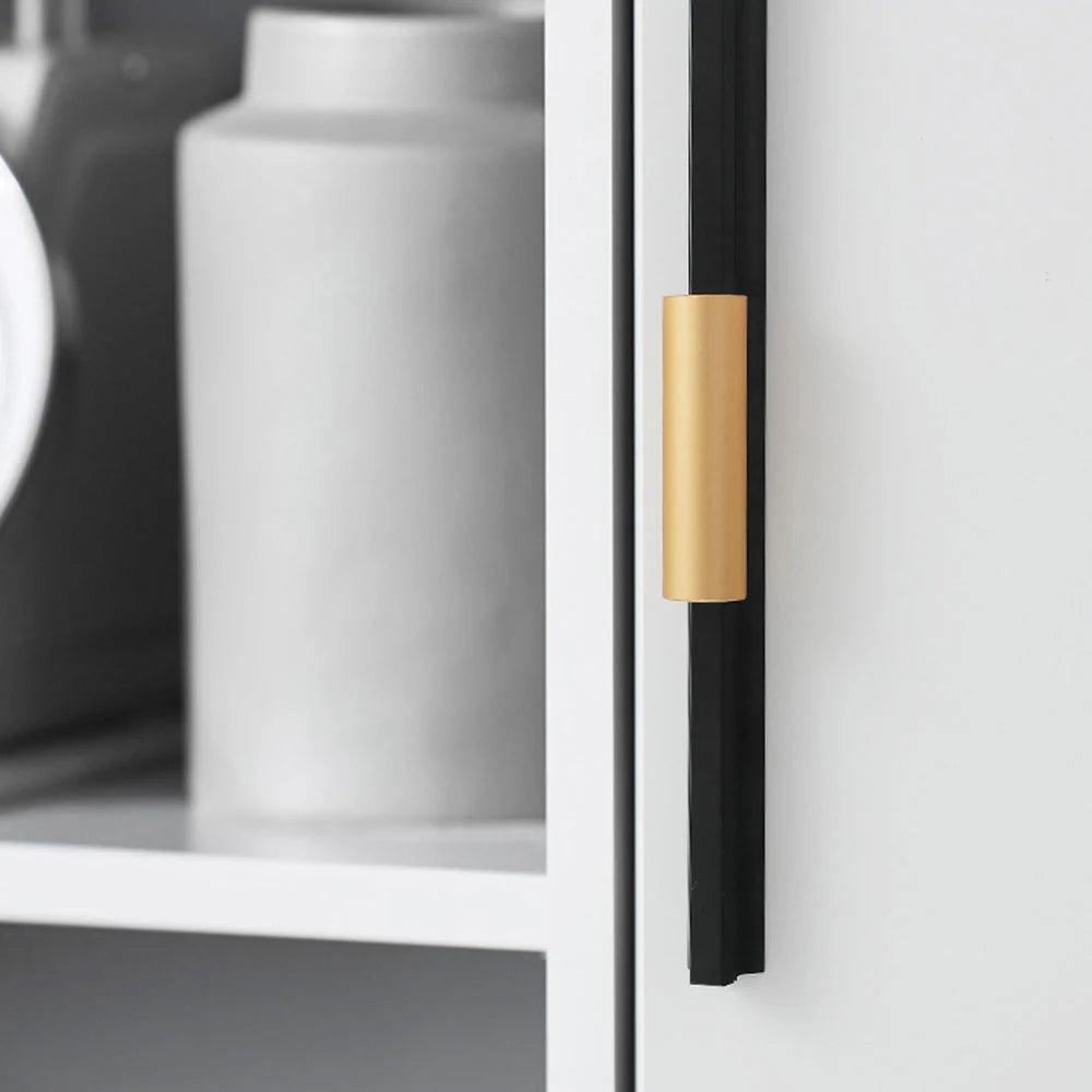 Gold Matt Schwarz Aluminium Profil Schrankgriff