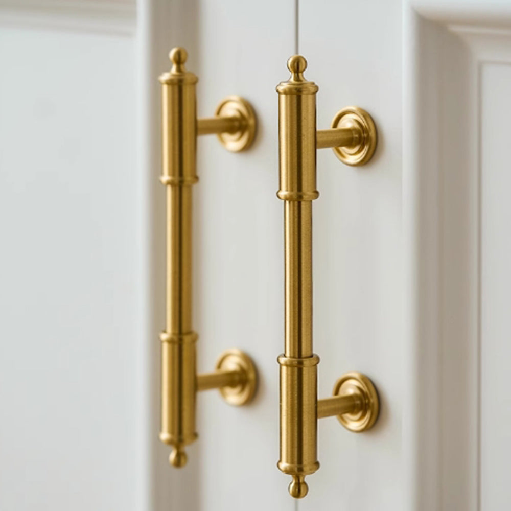 Gold Messing Satin Finish Küchen- und Schrankgriffe