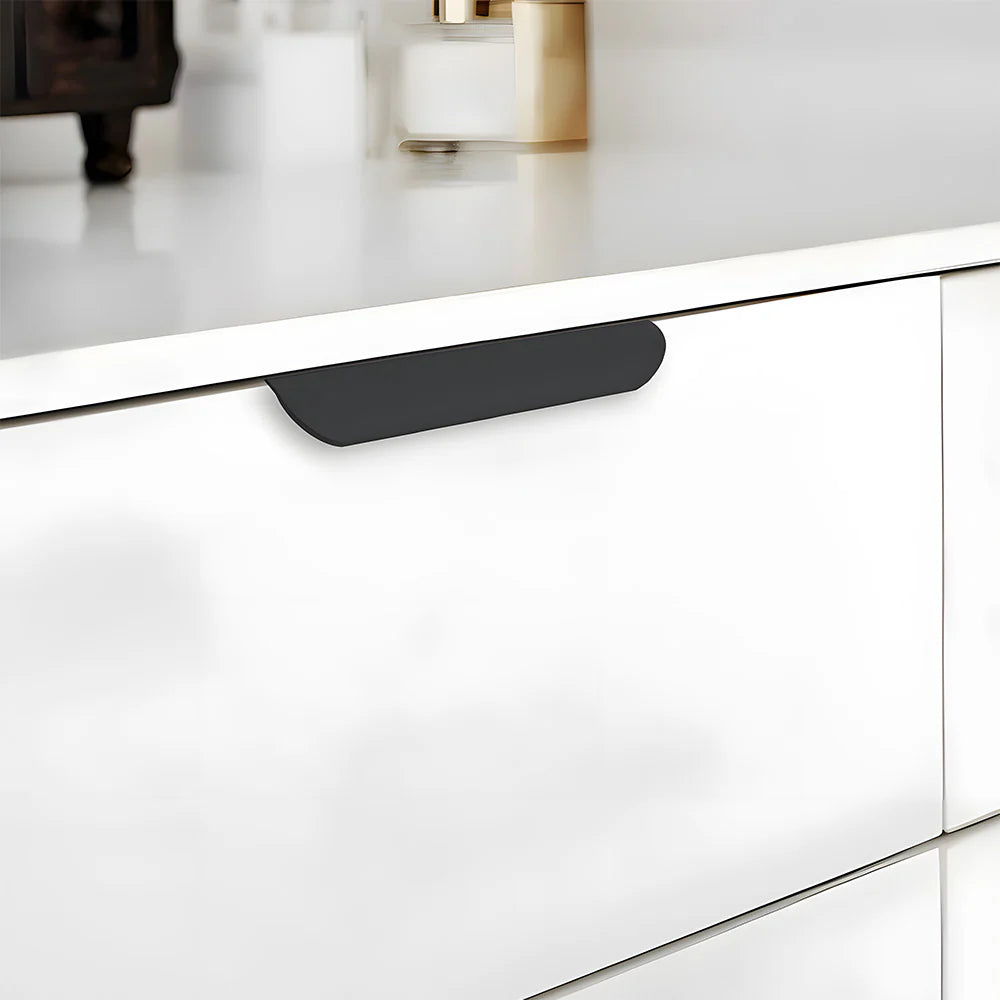 Mattschwarze Aluminium-Kanten-Griffe – Modernes Profil-Design für Schränke & Schubladen