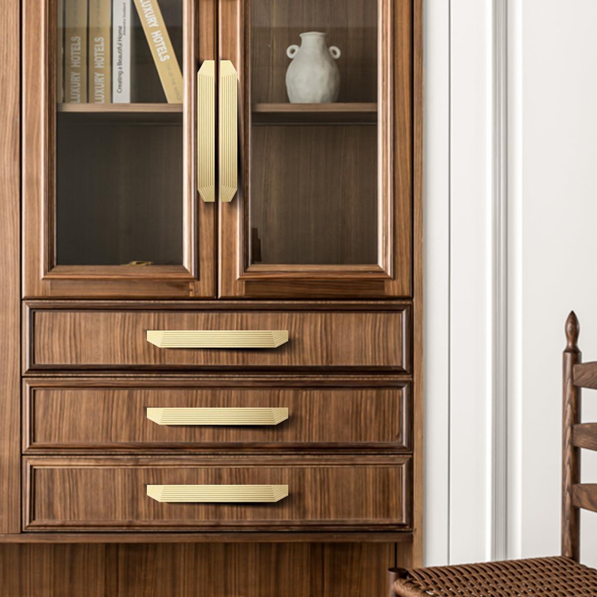 Rectangle Gold Aluminium Alloy Modern Küche Schrankgriff