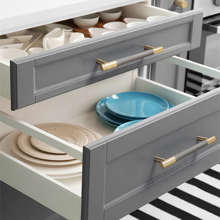 Silver Knurled Aluminium Bar Küchengriffe – Modern & Langlebig für Küche und Möbel