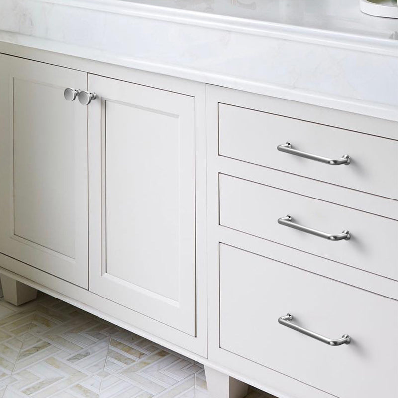 Silver Zinc Alloy Küche Küchengriffe Drawer Wardrobe Cupboard Griff