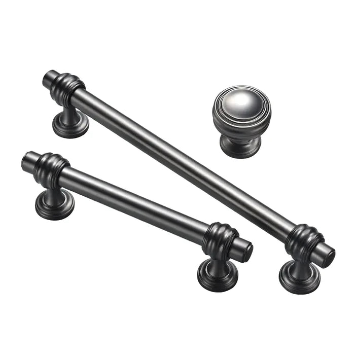 Schwarz Poliert Bar Küchengriffe Griff – Modernes Zinklegierungsdesign für Küche & Möbel