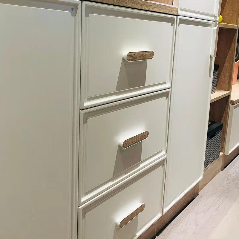 Nordisch Holzmaserung Küchengriffe Aluminiumlegierung Schubladengriffe