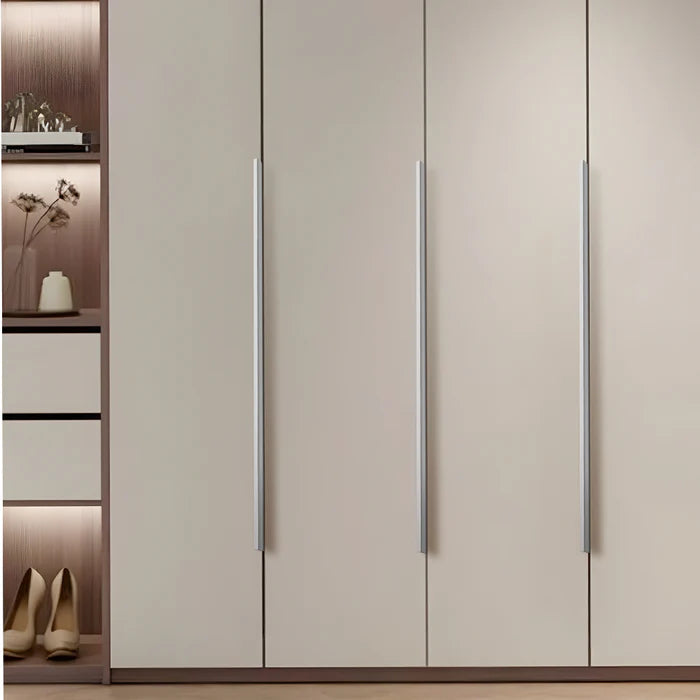 Grauer Aluminium Profilgriff für Küchenschränke