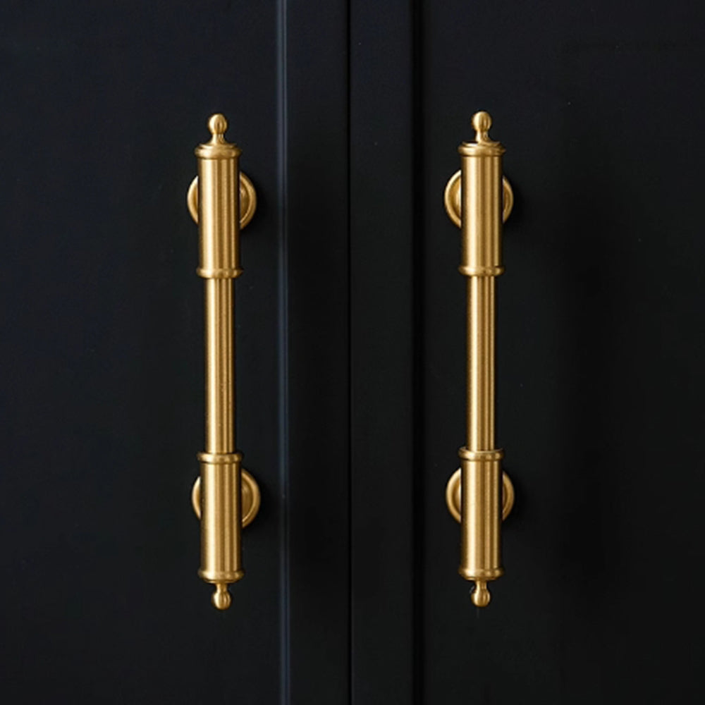 Gold Messing Satin Finish Küchen- und Schrankgriffe