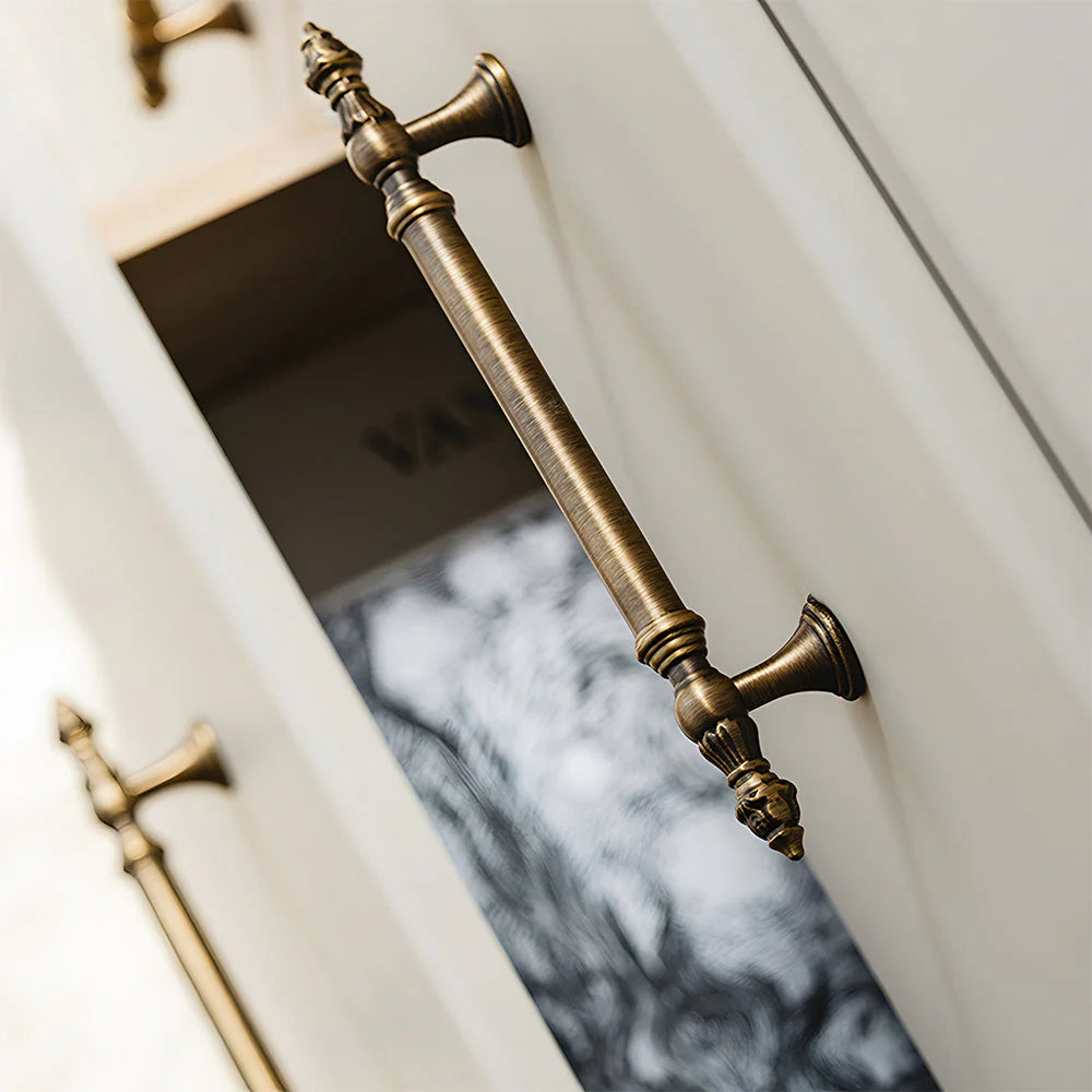 Retro Bronze T-Stangengriff für Küchenschränke und Schubladen