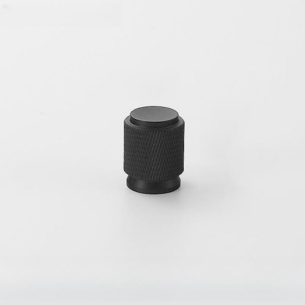 Moderner Schwarzer Gerändelter Aluminium-Bargriff für Küche & Möbel