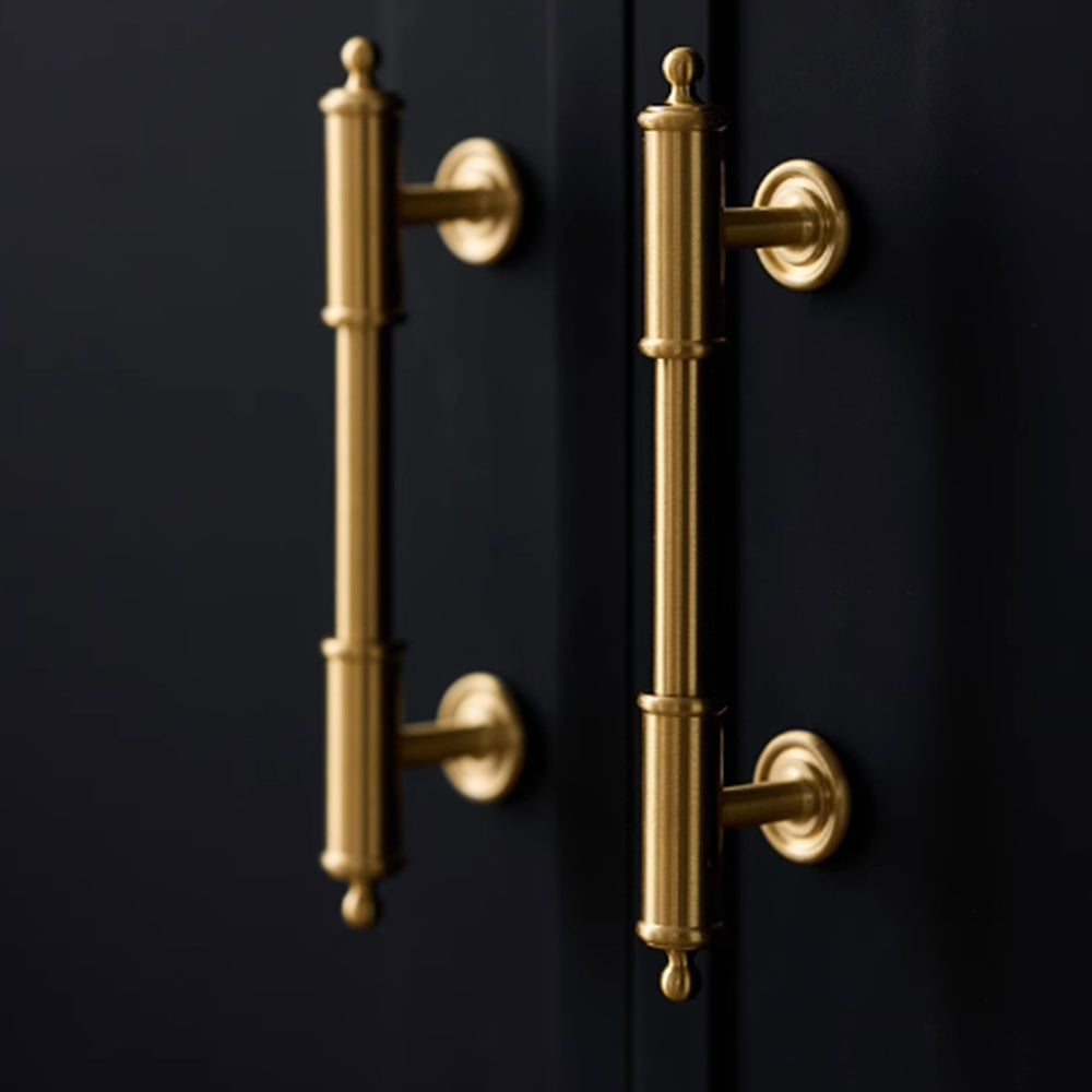 Gold Messing Satin Finish Küchen- und Schrankgriffe