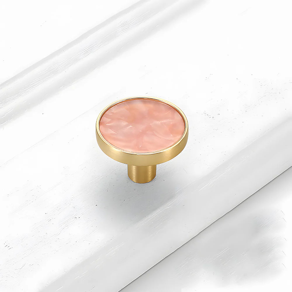 Rosa Runde Schrankknöpfe - Ziergriffe für Kinderzimmer & Möbel