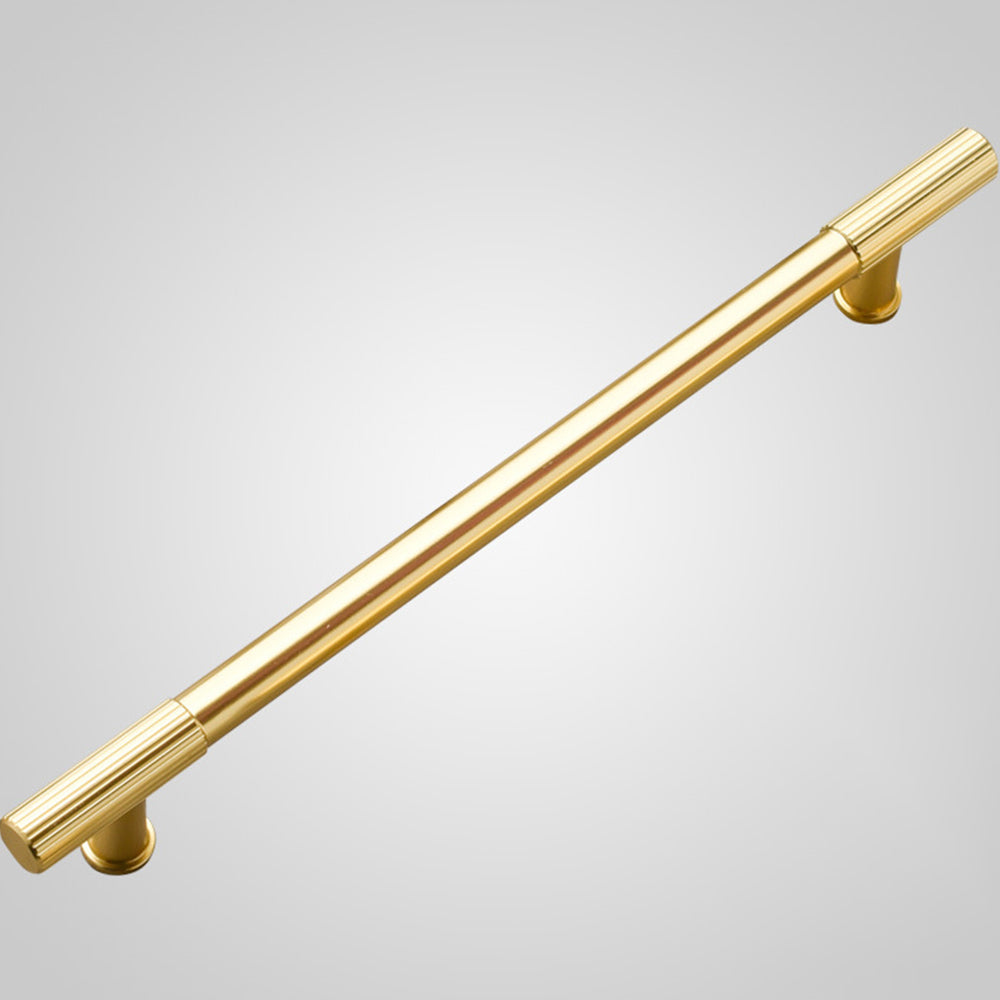 Goldener Polierter Linien-T-Stangengriff für Schrank & Küche