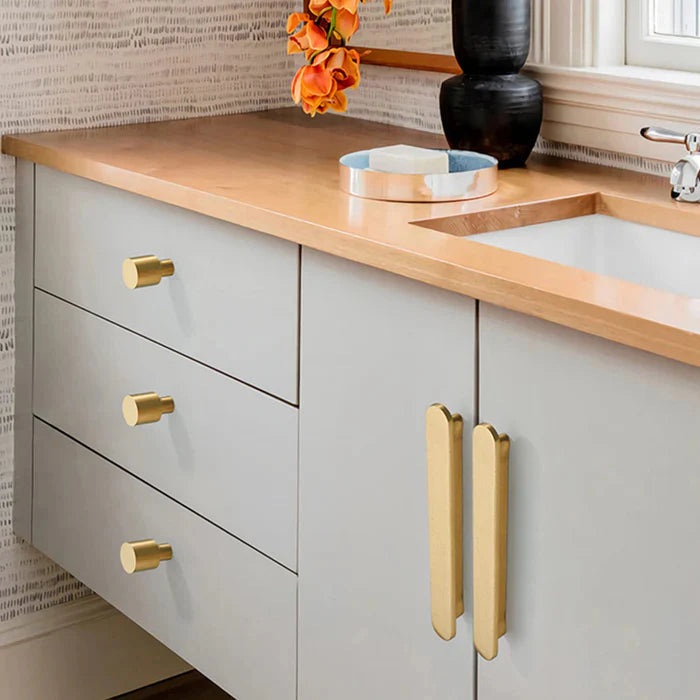 Gebürstet Gold Finish Schrank Bar Griff für Schränke & Schubladen