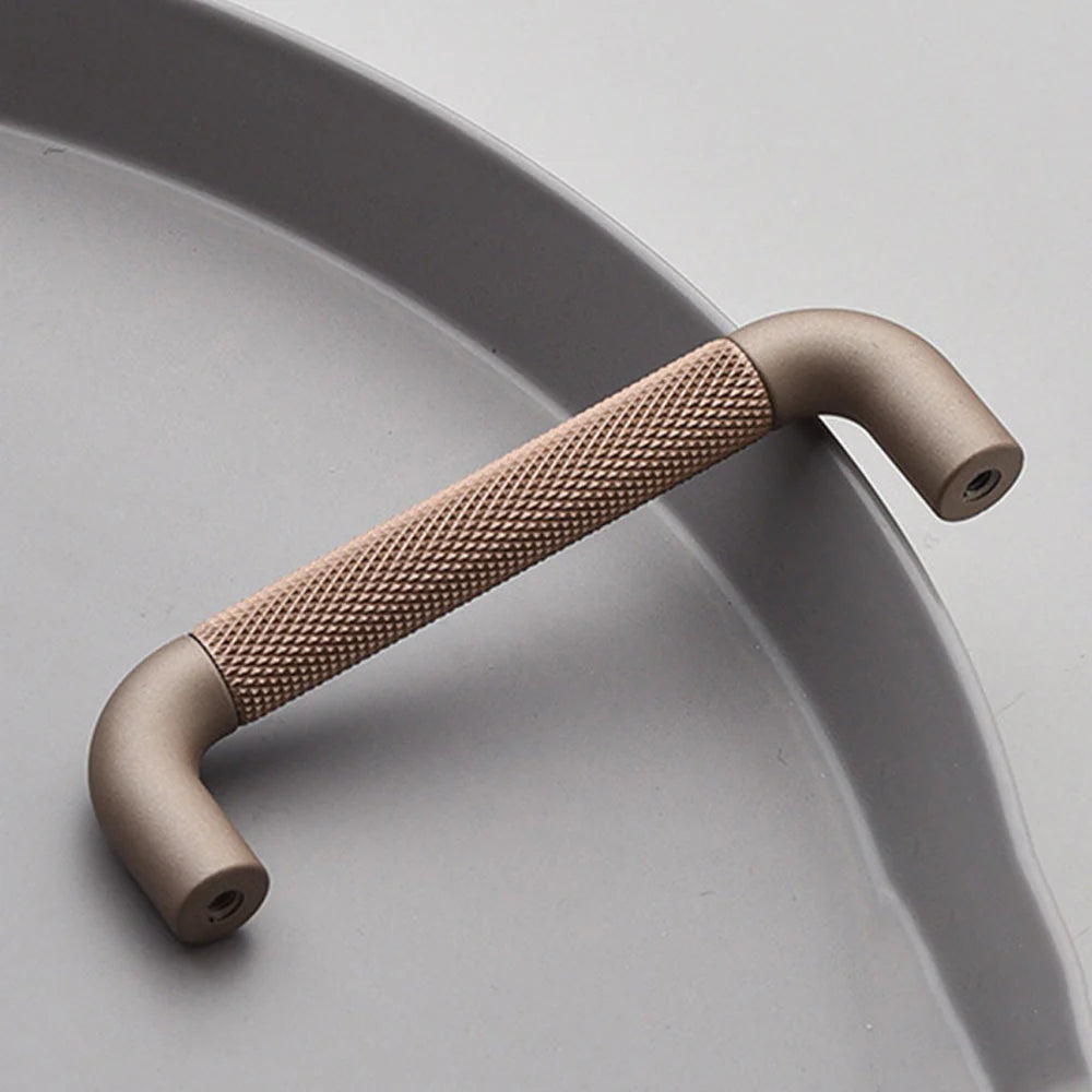 Braun Gerändelter T-Stangen Schrankgriff für Türen & Schubladen